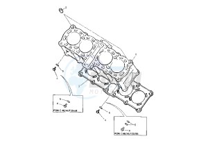 YZF R THUNDER CAT 600 drawing CYLINDER