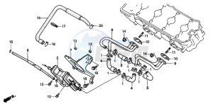 CB600F HORNET drawing AIR SUCTION VALVE