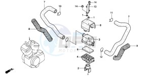 VT1100C2 drawing SUB AIR CLEANER