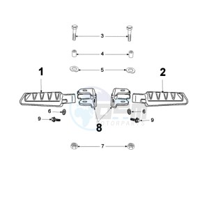 LUDIX 10 L TREND drawing FOOT SUPPORT