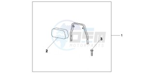 VT750C9 Korea - (KO) drawing CH BACKREST WHTH