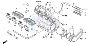 CBF600S drawing AIR CLEANER