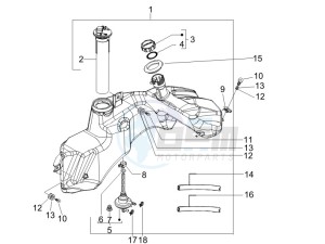 Granturismo 125 L Potenziato UK drawing Fuel Tank