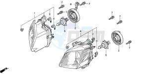 NSS250 JAZZ drawing HEADLIGHT (NSS2502)