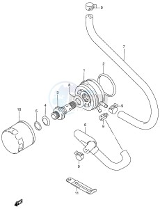 RF900R (E2) drawing OIL COOLER - OIL FILTER