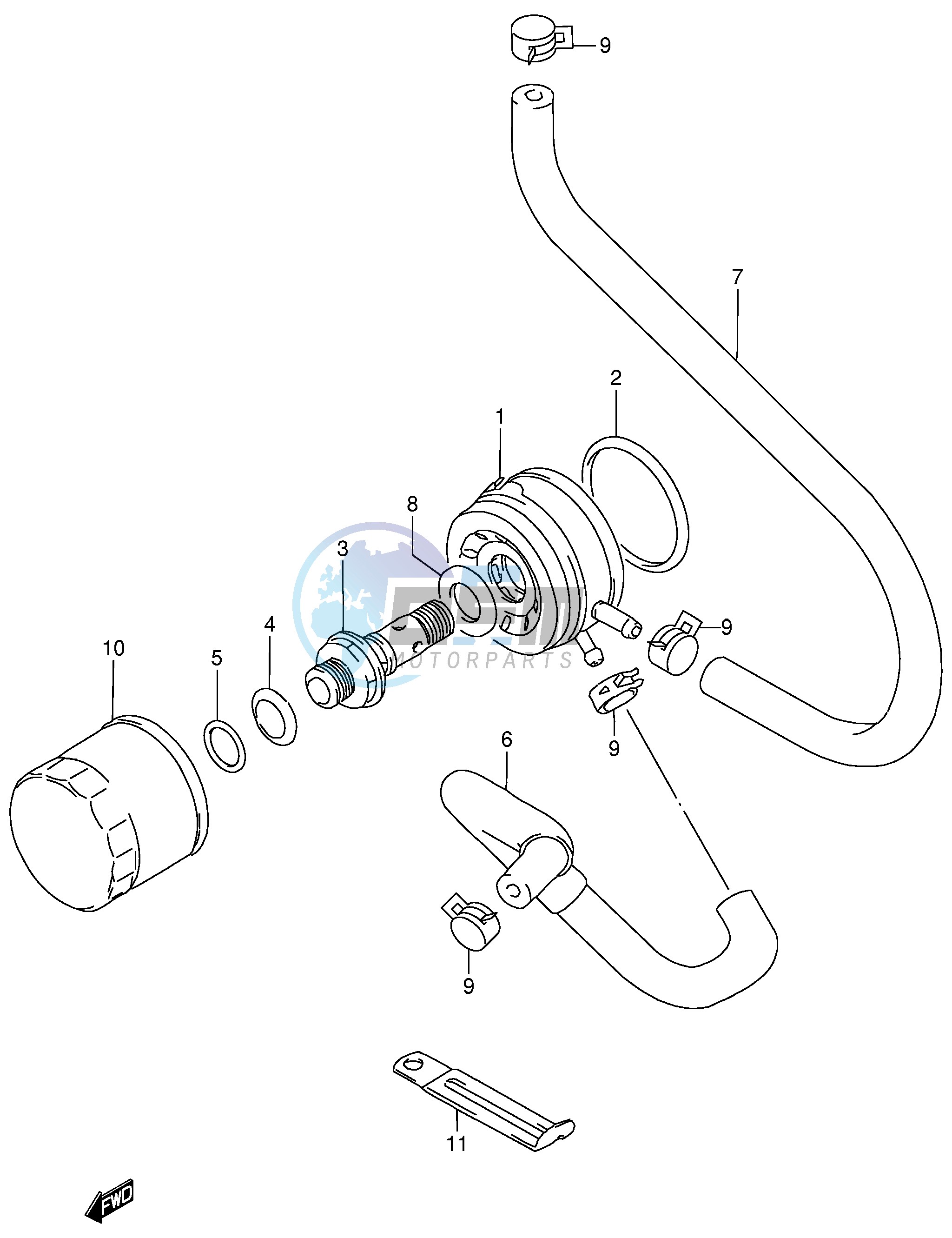 OIL COOLER - OIL FILTER