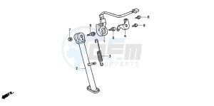 NX125 drawing SIDE STAND