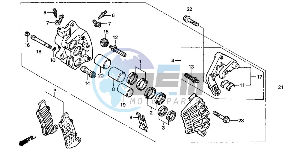 FRONT BRAKE CALIPER (1)