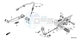 NC700SAD NC700S ABS 2ED - (2ED) drawing PEDAL