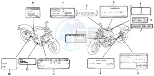 VF750CD drawing CAUTION LABEL