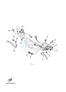 TT-R125LWE (2PTJ) drawing HANDLE SWITCH & LEVER