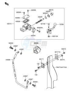 RM-Z250 (E19) drawing FRONT MASTER CYLINDER