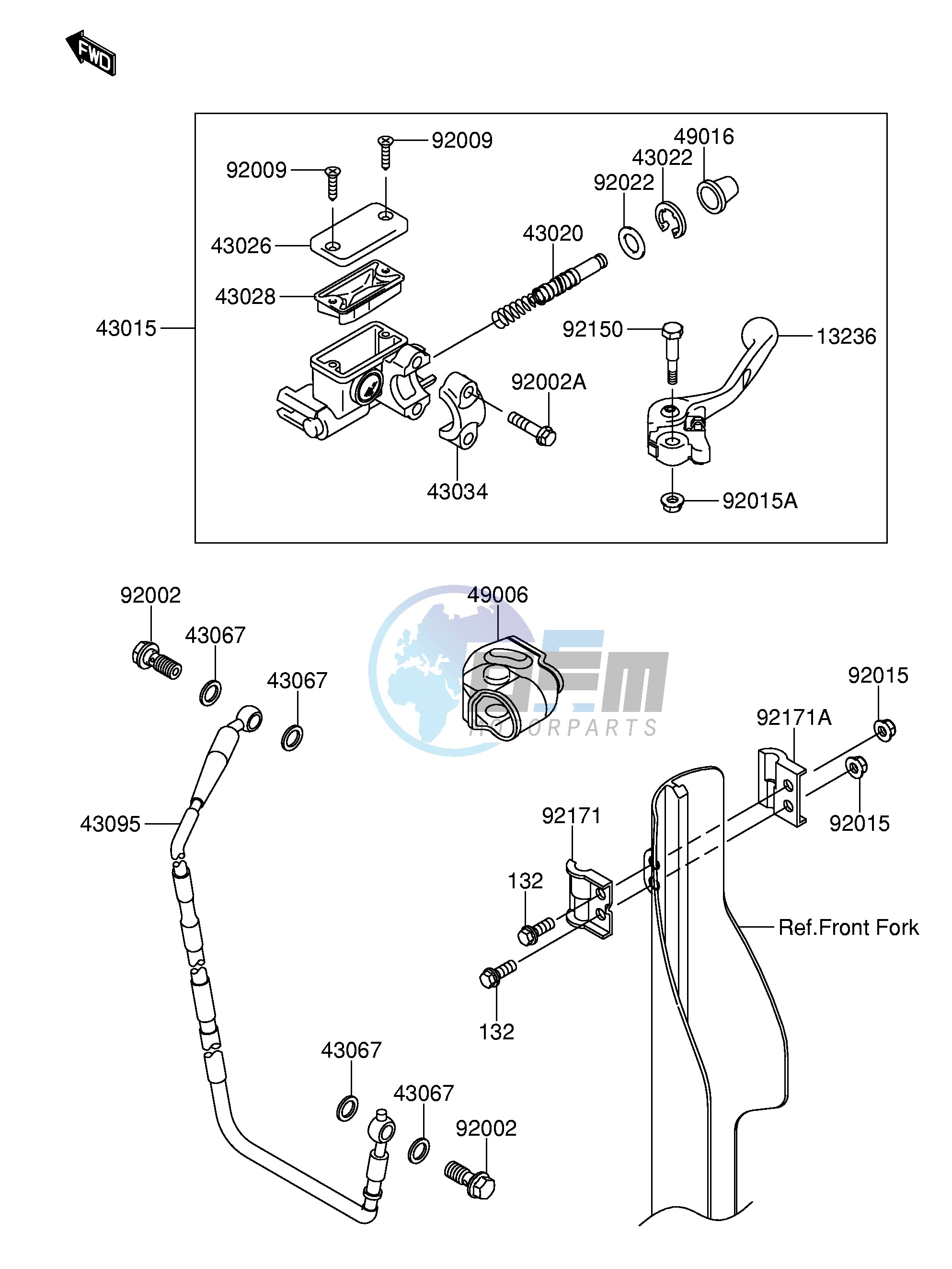 FRONT MASTER CYLINDER