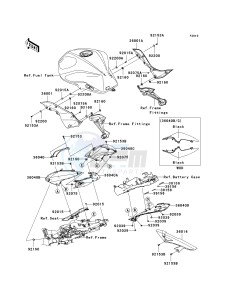 ZR 1000 B [Z1000] (7F-8F) B7F drawing SIDE COVERS_CHAIN COVER-- B7F- -