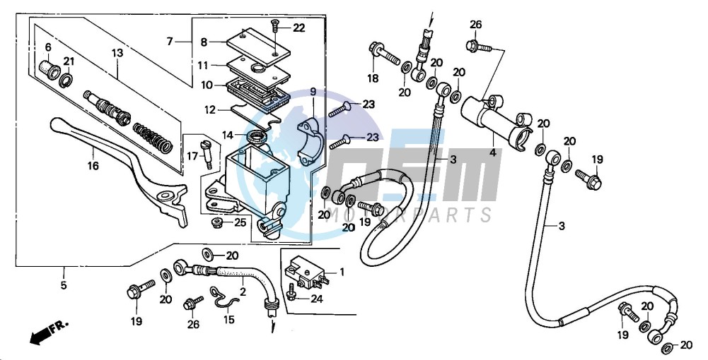 FR. BRAKE MASTER CYLINDER