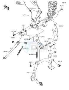 VERSYS 1000 KLZ1000BHF XX (EU ME A(FRICA) drawing Stand(s)