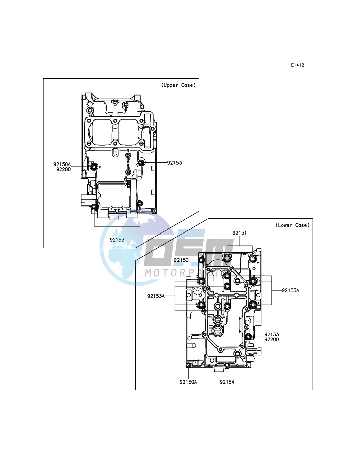 Crankcase Bolt Pattern