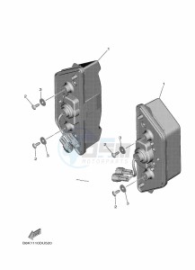 YXE850EN YXE85WPHM (BAND) drawing TAILLIGHT