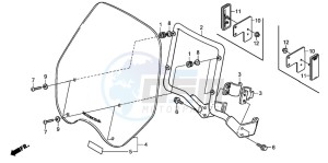 CB250 drawing WINDSHIELD