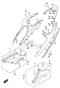 GSX-S1000 A drawing FRAME COVER (GSX-S1000AL8 E21)