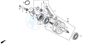 CR85RB drawing CRANKSHAFT