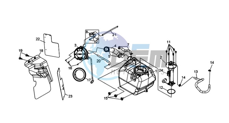 FUEL TANK - FUEL CUT