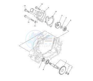 YZ 85 drawing WATER PUMP