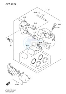 SFV 650 GLADIUS EU drawing FRONT CALIPER