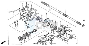 TRX350TM RANCHER drawing FINAL DRIVEN GEAR