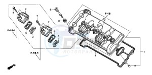 CB600FA CB600FA drawing CYLINDER HEAD COVER