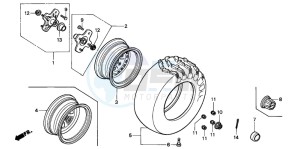 TRX350 FOURTRAX drawing REAR WHEEL