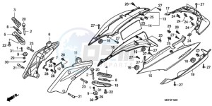 FJS400D9 ED / 2ED drawing BODY COVER (FJS400D9/FJS4 00A)