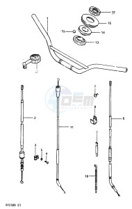 RM250 (Z-D) drawing HANDLEBAR