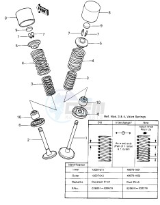 KZ 650 E [LTD] (E1) [LTD] drawing VALVES