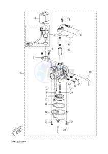 YN50 NEO'S (2APC 2APC 2APC) drawing CARBURETOR