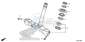 CBR1000RRG CBR1000 - Fireblade Europe Direct - (ED) drawing STEERING STEM