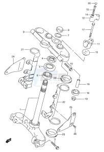 GSF1200 (E2) Bandit drawing STEERING STEM (GSF1200T V W X Y ST SV SW SX SY)