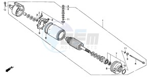 TRX300 FOURTRAX 300 drawing STARTING MOTOR