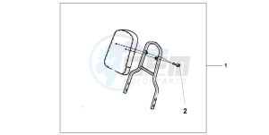 VT750C drawing BACKREST