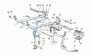 V 65 650 Florida Florida drawing Foot rests - lateral stand