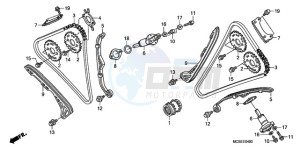 ST1300A9 ED / ABS MME drawing CAM CHAIN/TENSIONER