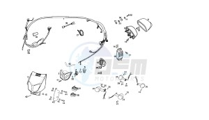 SENDA SM X-TREM - 50 CC EU2 drawing WIRING HARNESS