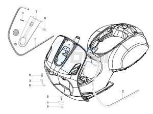 LX 150 4T ie Touring drawing Front shield