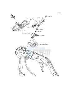 NINJA ZX-6R ZX600RFF FR GB XX (EU ME A(FRICA) drawing Steering Damper