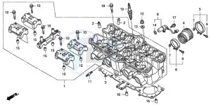 CB1300SA CB1300SUPERBOLD'OR drawing CYLINDER HEAD