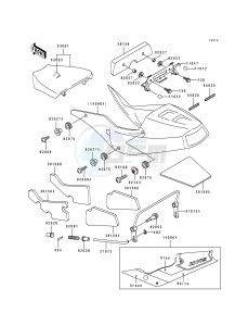 ZX 750 K [NINJA ZX-7R] (K1-K2) [NINJA ZX-7R] drawing SEAT