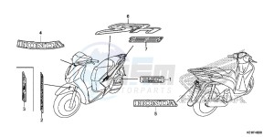 SH125ADSE SH125ADS UK - (E) drawing MARK