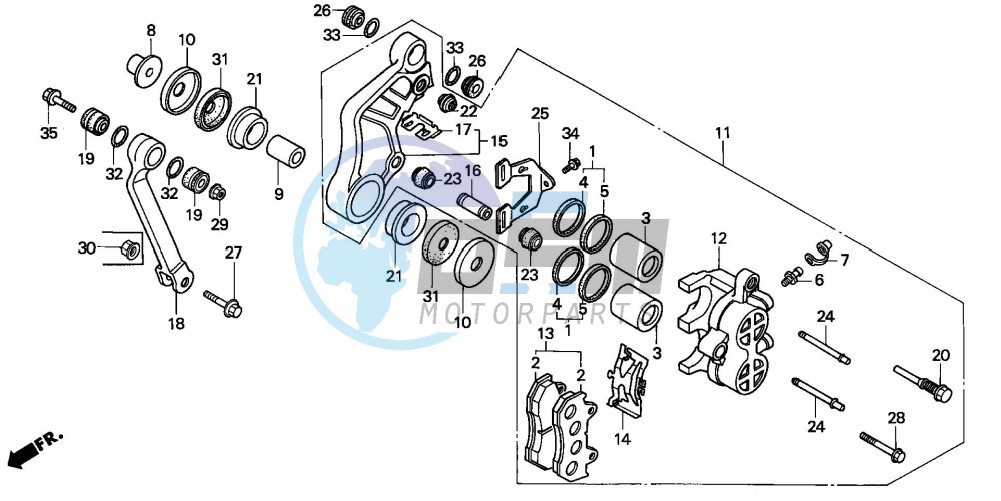 FRONT BRAKE CALIPER