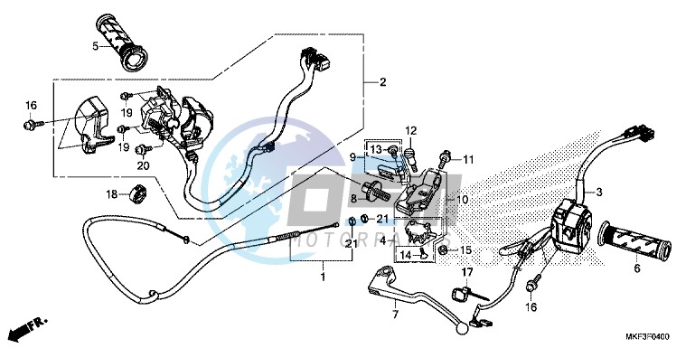 HANDLE LEVER/ SWITCH/ CABLE