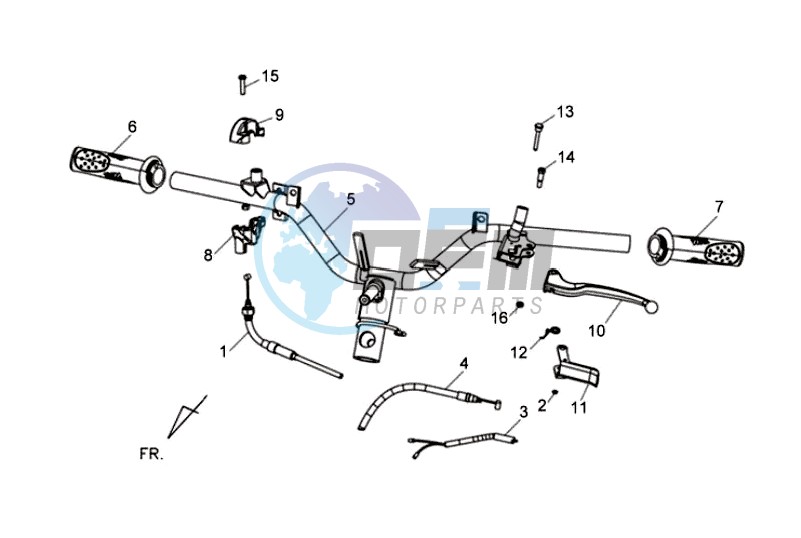 HANDLEBAR / THROTTLE CABLE / GRIP